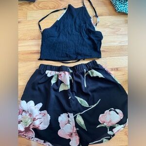 2 piece floral set size s